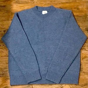 H&M Blue Rib-Knit Sweater